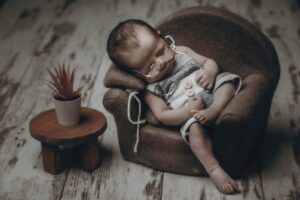 Las fotos de recién nacido en Muxía de Leo