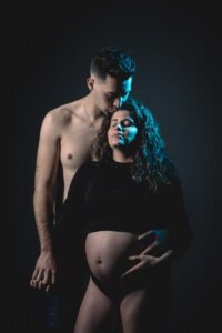 Las fotos de maternidad en estudio de Seila de Camariñas