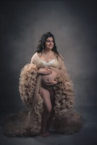Las fotos de maternidad en estudio de Seila de Camariñas