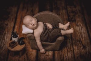 La sesión de fotos de recién nacido de Nico de Muxía