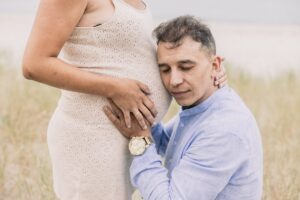 La sesión de embarazo en muxía de carla