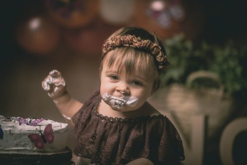 Las fotos de smash cake de la preciosa Lara de Baio