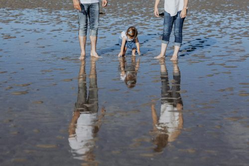 Fotos de familia en la playa de la Costa da Morte