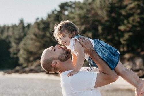 Fotos de familia en la playa de la Costa da Morte