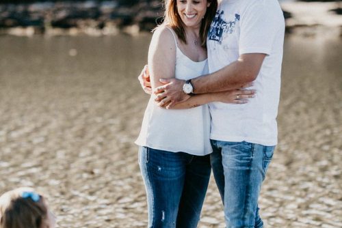 La sesión de fotos de familia en la playa de la Costa da Morte de emma